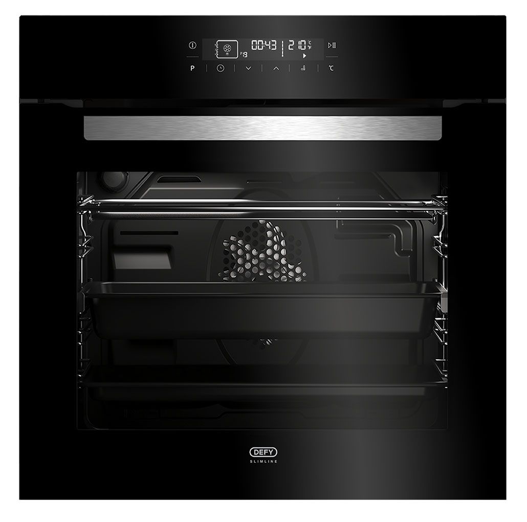 Defy - DBO 490 Slimline Oven- Thermofan + with SURF- Black- Eye Level